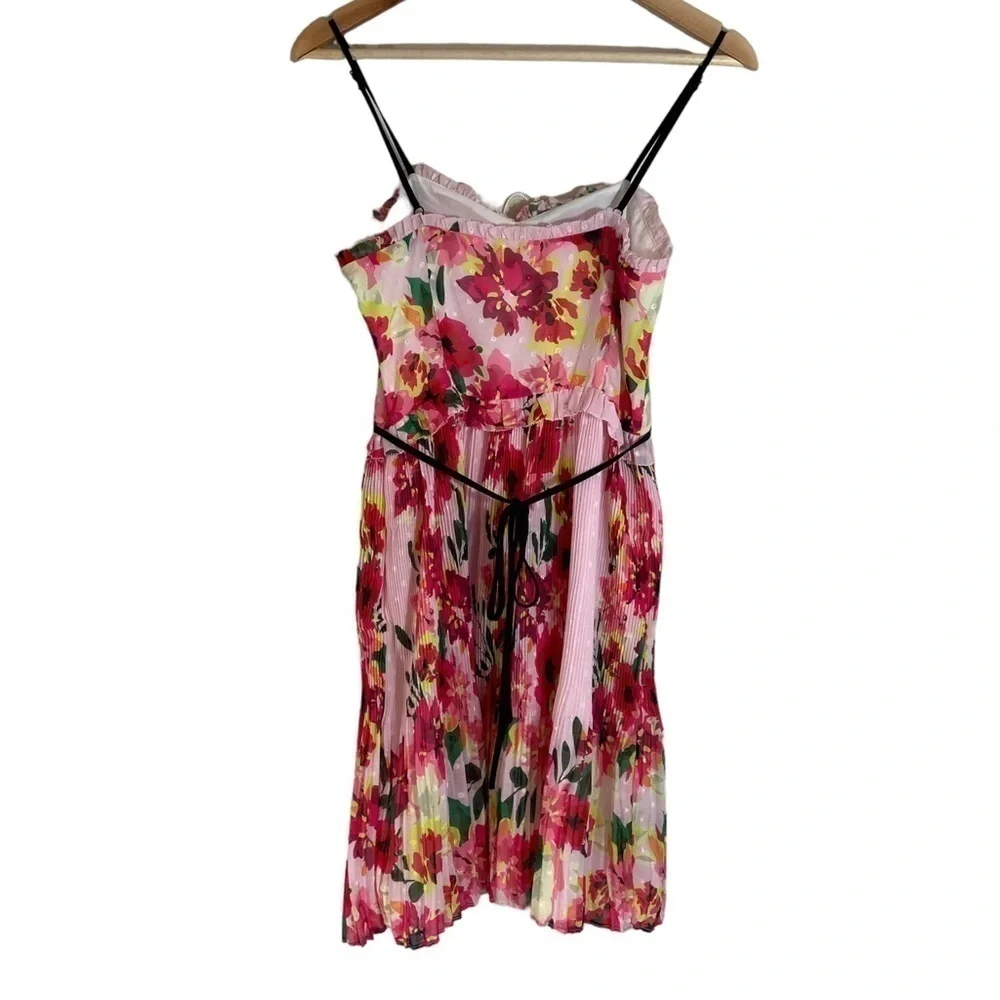 Anthropologie Foxiedox Floral Pleated Dress